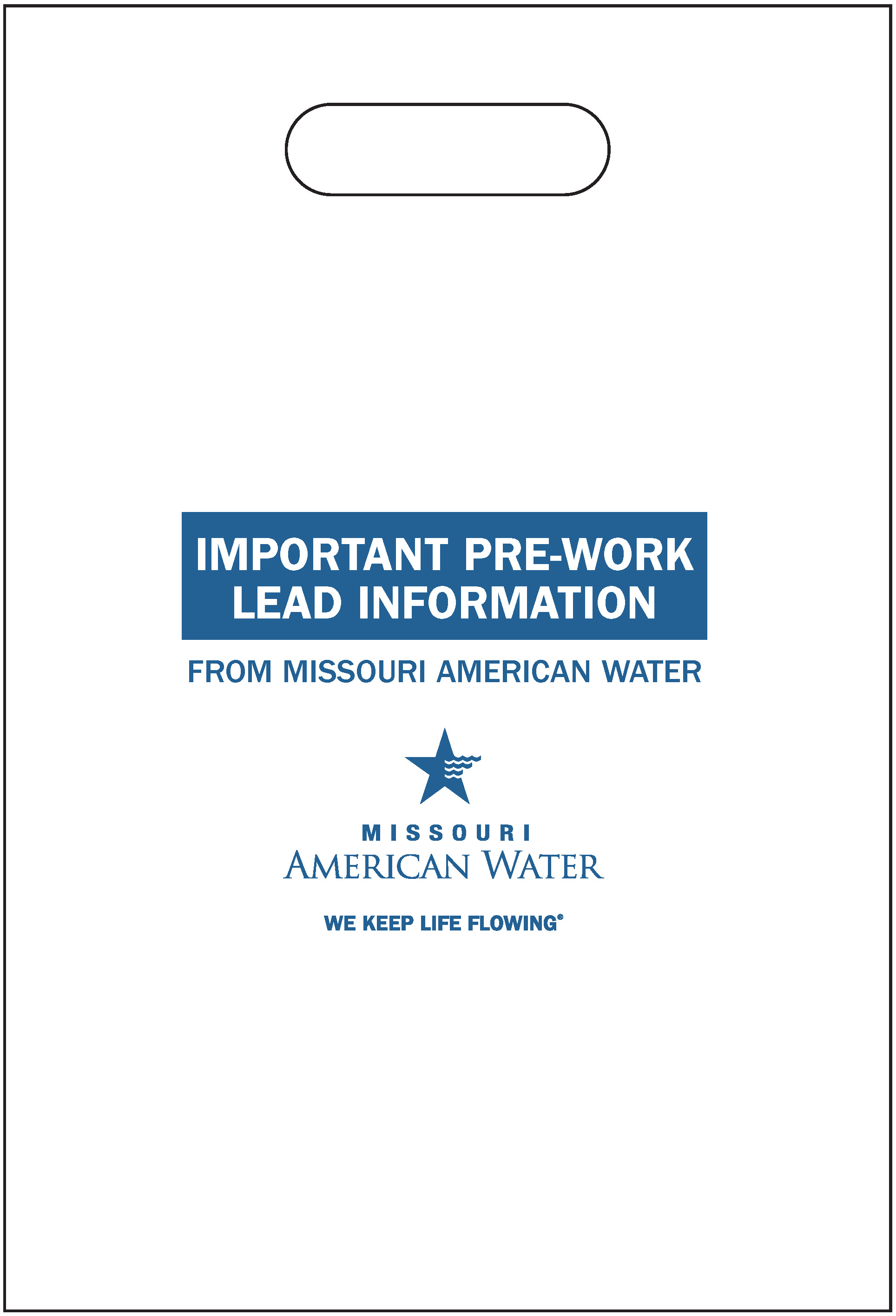 Missouri American Water lead information Packet