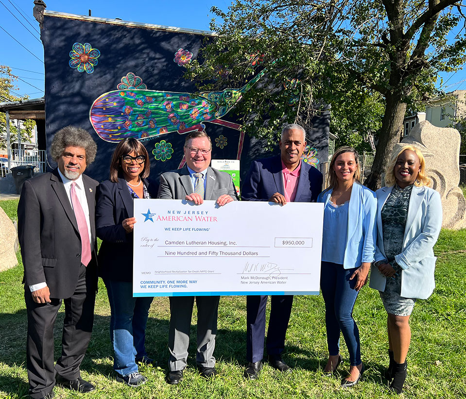 New Jersey American Water Presents $950,000 Grant to 
Camden Lutheran Housing Inc