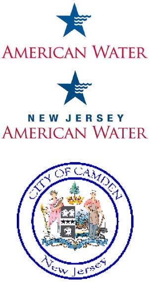 American Water, New Jersey American Water and the City of Camden Logos