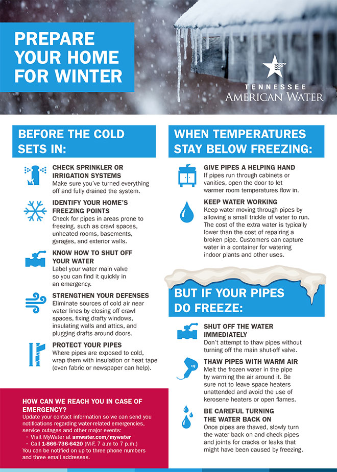 american water winter weather tips