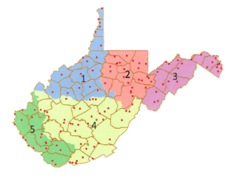 West Virginia State Map Patch 